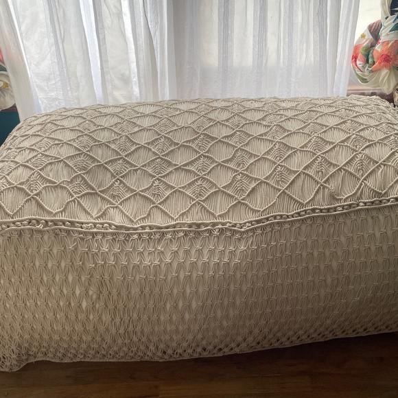 Free People Macrame Pouf w/ no filling